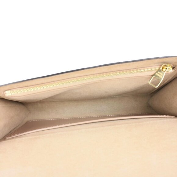 Louis Vuitton  Chain Louise GM Studded Leather Shoulder Bag Beige - Picture 12 of 14